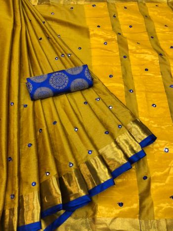 Cotton Silk Saree with Banarasi Jacquard Blouse