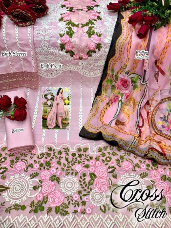 Cross Stitch Cotton Pakistani Suits wholesaler