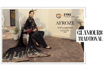 Cyra Fashion Afroze jam Cotton pakistani Suits