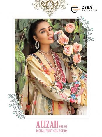 Cyra Fashion Alizah vol 4 Jaam Cotton pakistani Suits wholesaler