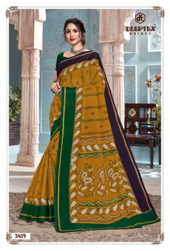 Deeptex mother India vol 34 cotton Daily wear Saree catalog