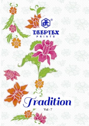 Deeptex tradition vol 7 Soft Cotton dress wholesale Price