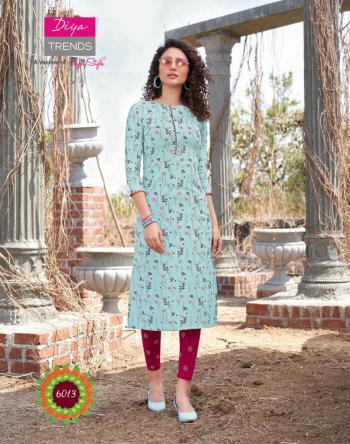 Diya Trends Garden city vol 6 rayon kurtis wholesaler