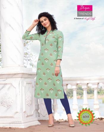 Diya Trends Garden city vol 6 rayon kurtis wholesaler