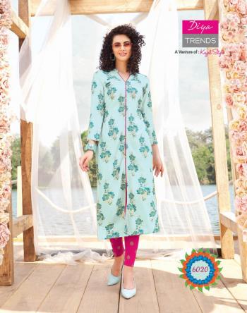 Diya Trends Garden city vol 6 rayon kurtis wholesaler