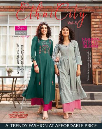 Diya Trendz Ethnicity vol 5 Party wear Kurtis wholesaler