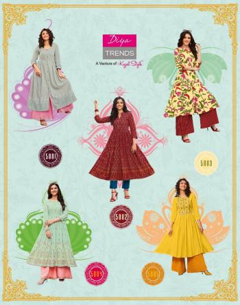 Diya Trendz Ethnicity vol 5 Party wear Kurtis wholesaler