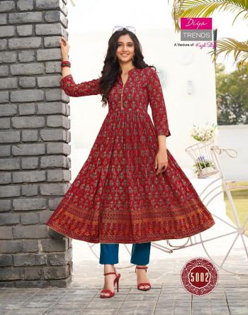 Diya Trendz Ethnicity vol 5 Party wear Kurtis wholesaler