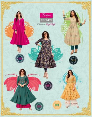 Diya Trendz Ethnicity vol 5 Party wear Kurtis wholesaler