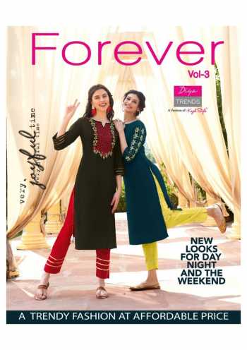 Diya Trendz Forever vol 3 kurtis with pant Wholesaler