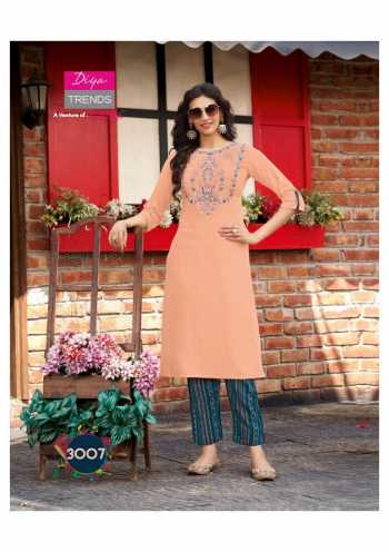 Diya Trendz Forever vol 3 kurtis with pant Wholesaler