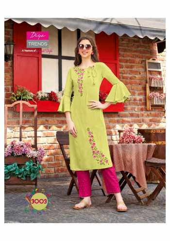 Diya Trendz Forever vol 3 kurtis with pant Wholesaler