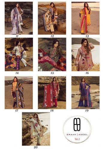 Emaan Adeel vol 2 Lawn Pakistani dress buy wholesale price