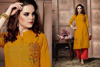 Envy9 Bling Khadi kurtis with palazzo wholesaler