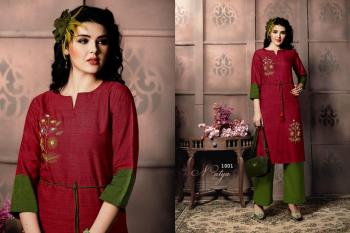 Envy9 Bling Khadi kurtis with palazzo wholesaler