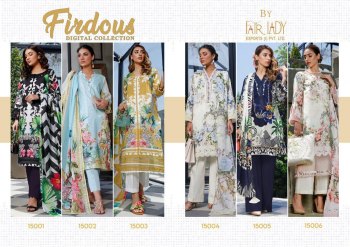 Fairlady Firdous Lawn Cotton Pakistani Suits wholesaler