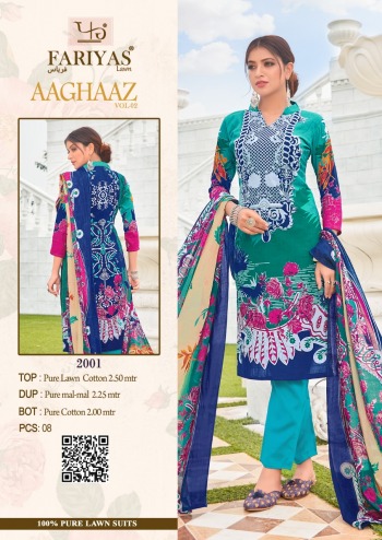 Fariyas-Aaghaz-Lawn-Cotton-pakistani-Dress-wholesale-Price-8