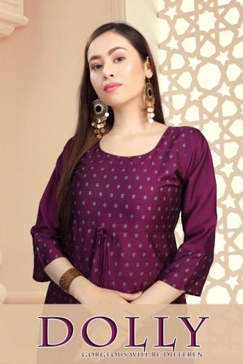 Fashion Talk dolly Rayon Gold Print kurtis catalog wholesaler