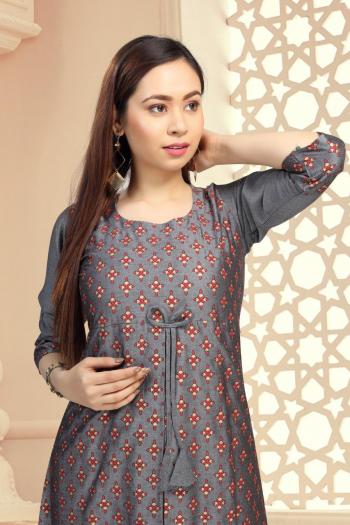 Fashion Talk dolly Rayon Gold Print kurtis catalog wholesaler