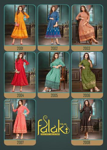Fashion Talk Falak vol 2 Rayon Long Gown Wholesale price