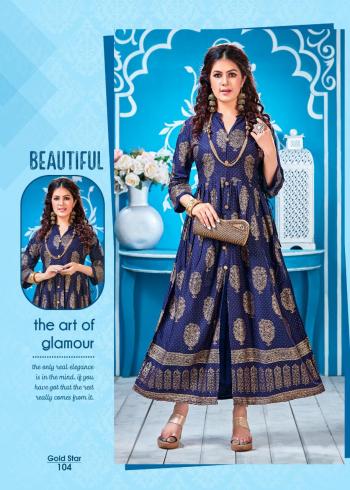 Fashion Talk Gold Star Rayon kurtis wholesaler