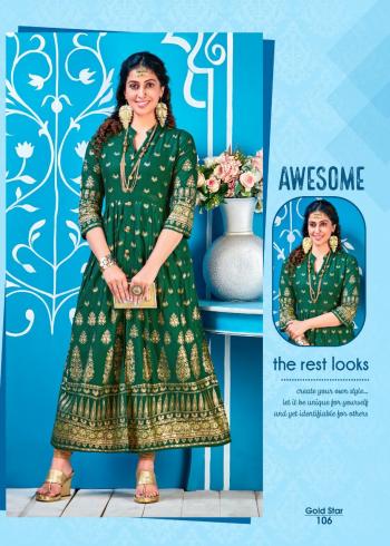 Fashion Talk Gold Star Rayon kurtis wholesaler