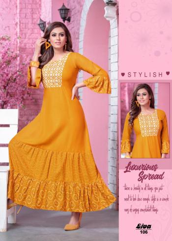 Fashion Talk Liva Rayon party wear kurtis wholesaler