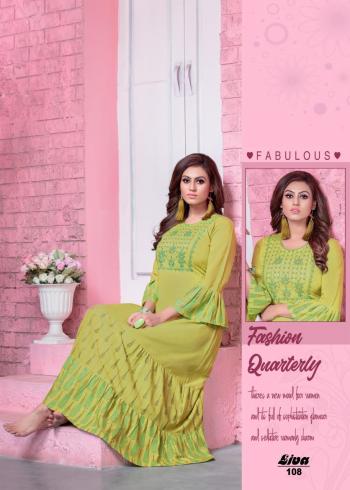 Fashion Talk Liva Rayon party wear kurtis wholesaler