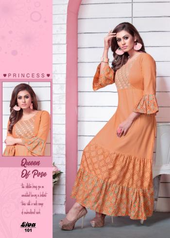 Fashion Talk Liva Rayon party wear kurtis wholesaler