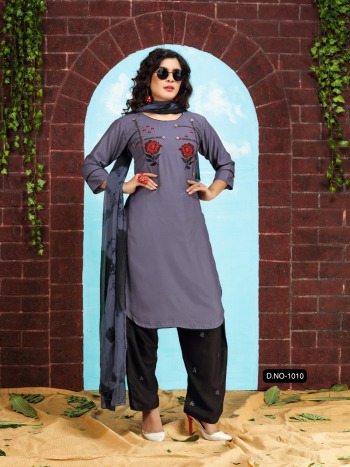 Fashion Talk Patiyala Style vol 1 Rayon Kurtis with Patiyala and Dupatta