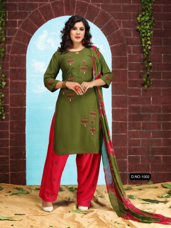 Fashion Talk Patiyala Style vol 1 Rayon Kurtis with Patiyala and Dupatta