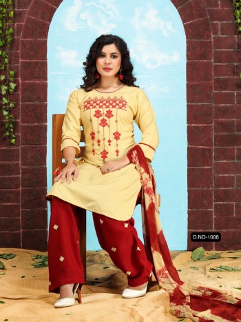 Fashion Talk Patiyala Style vol 1 Rayon Kurtis with Patiyala and Dupatta