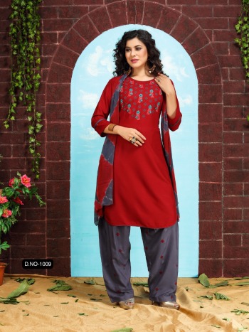 Fashion Talk Patiyala Style vol 1 Rayon Kurtis with Patiyala and Dupatta