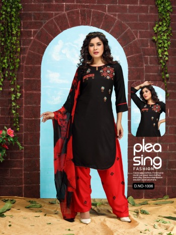 Fashion Talk Patiyala Style vol 1 Rayon Kurtis with Patiyala and Dupatta