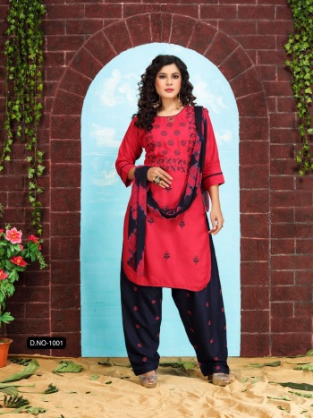 Fashion Talk Patiyala Style vol 1 Rayon Kurtis with Patiyala and Dupatta