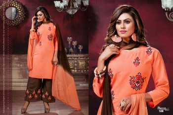 Fashion Talk Plazzo Silver Kurtis with Palazzo and Dupatta