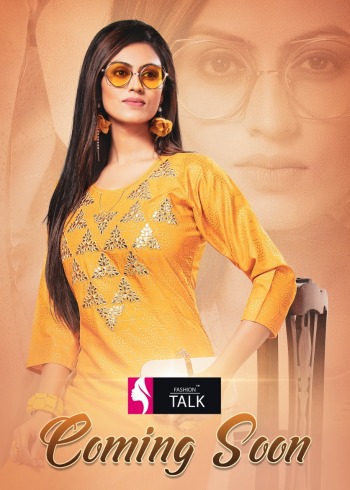 Fashion talk Style New Rayon Gota Pati work kurtis with Skirt