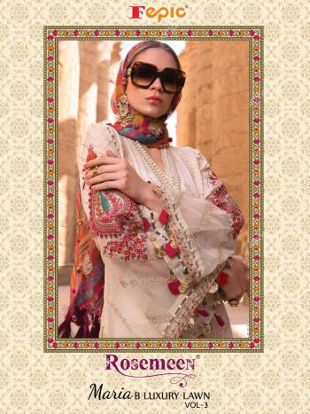 Fepic Rosemeen maria b Luxury Lawn vol 3 pakistani Suits