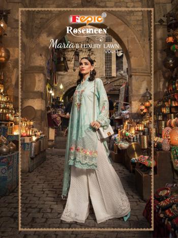 Fepic Rosemeen maria b Luxury Lawn vol 3 pakistani Suits