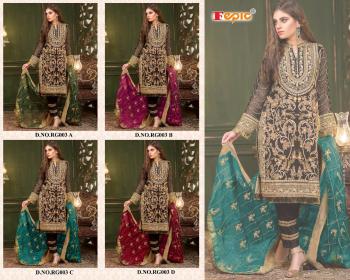 Fepic sanober RG003 Georgette Pakistani Suits Wholesaler