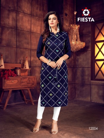 Fiesta Indian Culture Rayon kurtis wholesaler