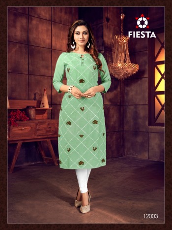 Fiesta Indian Culture Rayon kurtis wholesaler