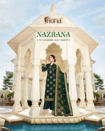 Fiona Nazrana Jacquard Hand work Salwar kameez Wholesaler