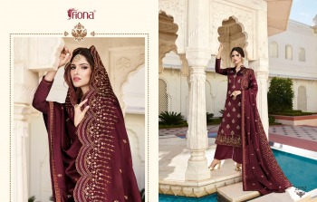 Fiona Nazrana Jacquard Hand work Salwar kameez Wholesaler