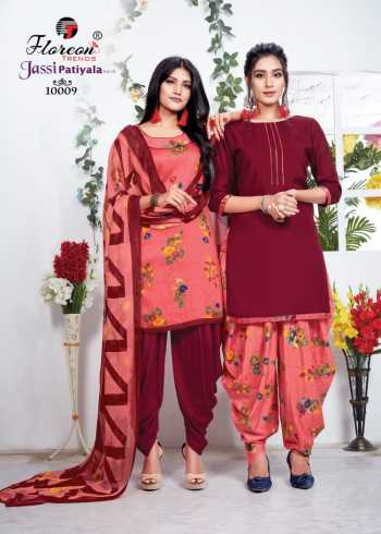 Floreon Jassi patiyala vol 10 Glaze Cotton Silk punjabi Suits