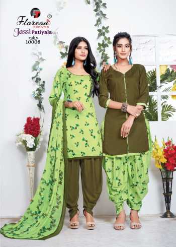 Floreon Jassi patiyala vol 10 Glaze Cotton Silk punjabi Suits