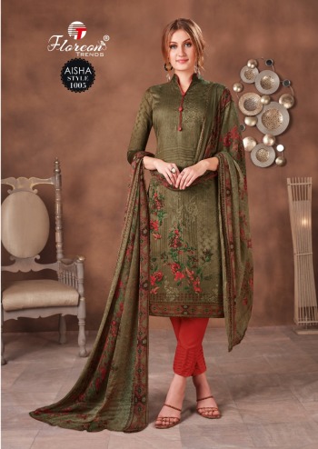 Floreon Trendz Aisha Cotton Satin Salwar kameez wholesaler