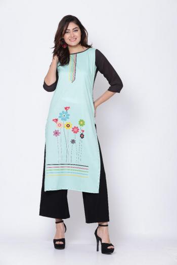 Flower vol 1 crepe casual wear kurtis