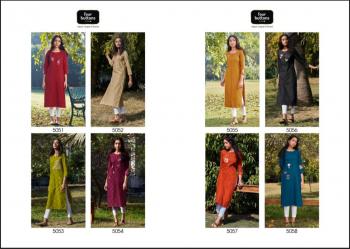 Four Button Colours vol 8 Cotton kurtis wholesaler