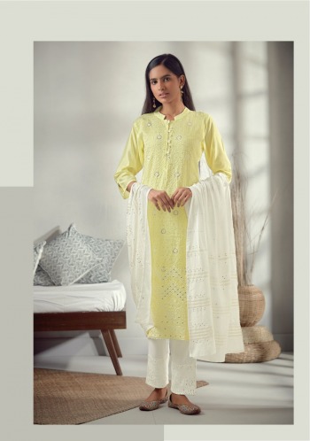 Four button Pearl Lakhnavi Work Stitched Suits and Dress